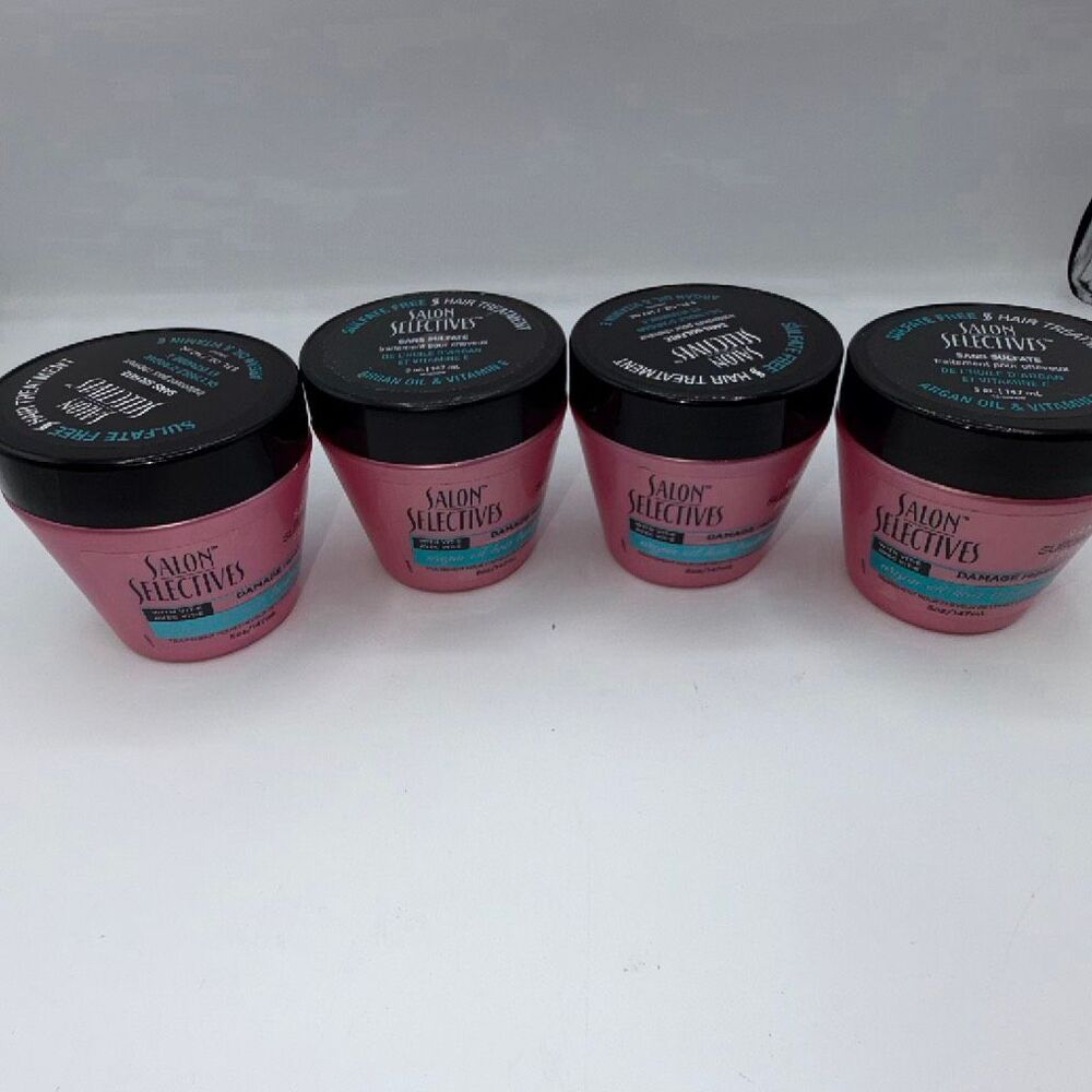 SALON SELECTIVES Argan Oil Damage Repair Tretament 5oz-Lot of 4